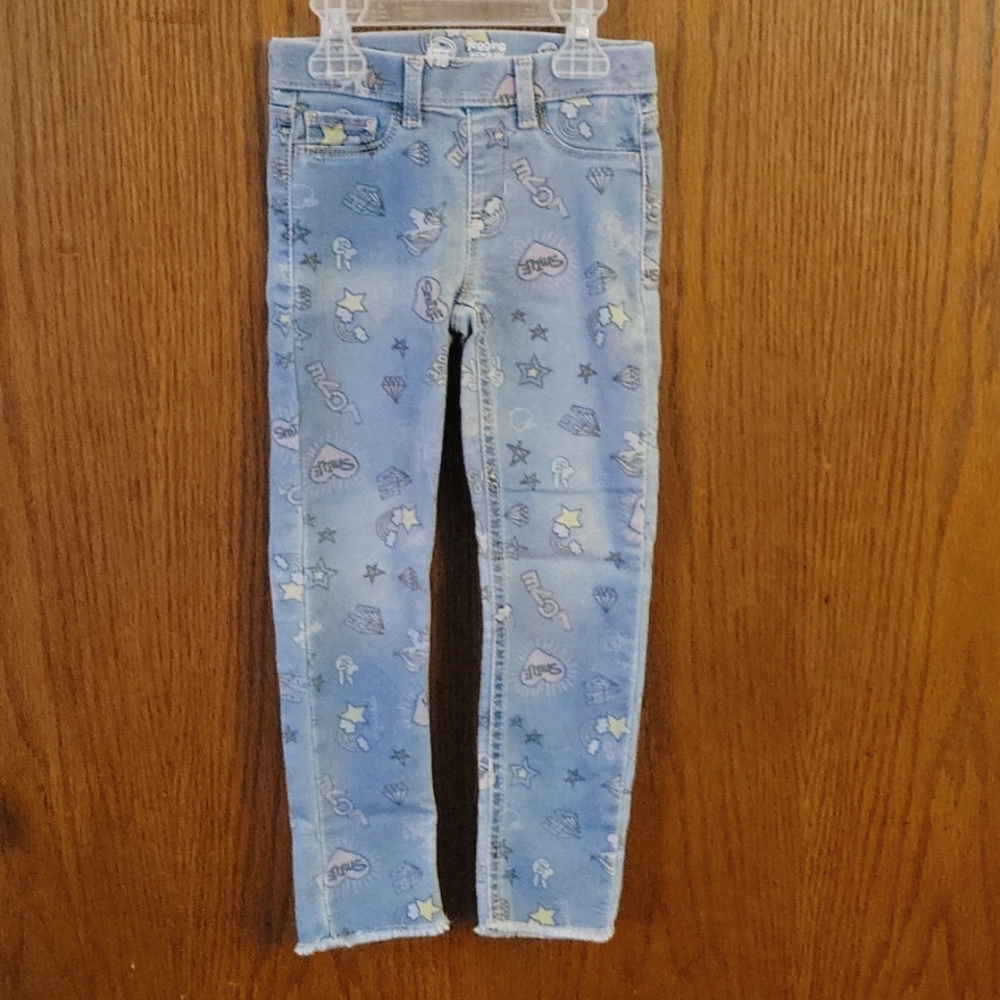 Frayed hem jeggings